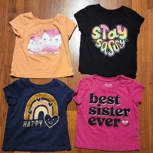 4 Toddler graphic tee's